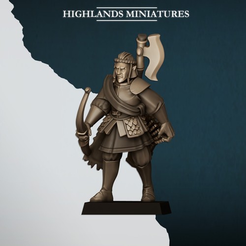 Numean Lion Archers x 20 inc com - Highlands Miniatures - Aegean Elves - 28mm - Picture 11 of 11