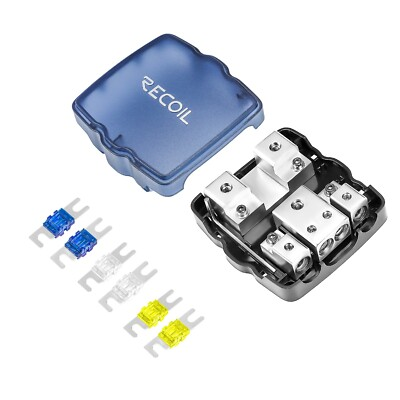 #ad #ad Recoil A MPG2 2 Way Mini ANL Fused Distribution Block with 2 Way Ground Block $29.99