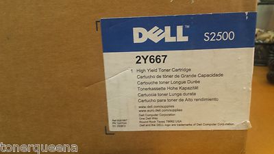 NEW GENUINE Dell S2500 Printer 2Y668 HIGH YIELD BLACK Toner Cartridge