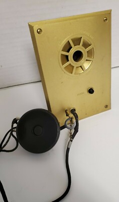VINTAGE PHONE ELEVATOR, APARTMENT, INTERCOM BAKELITE EARPIECE, DOOR BUTTON