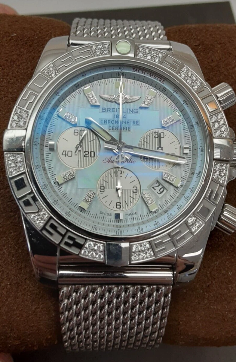 Breitling chronomat 44 diamond bezel new arrivals