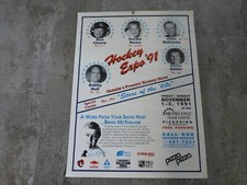 1991  Hockey Expo Stars of the 60's poster  Don Cherry  Gordie Howe   24 x 18