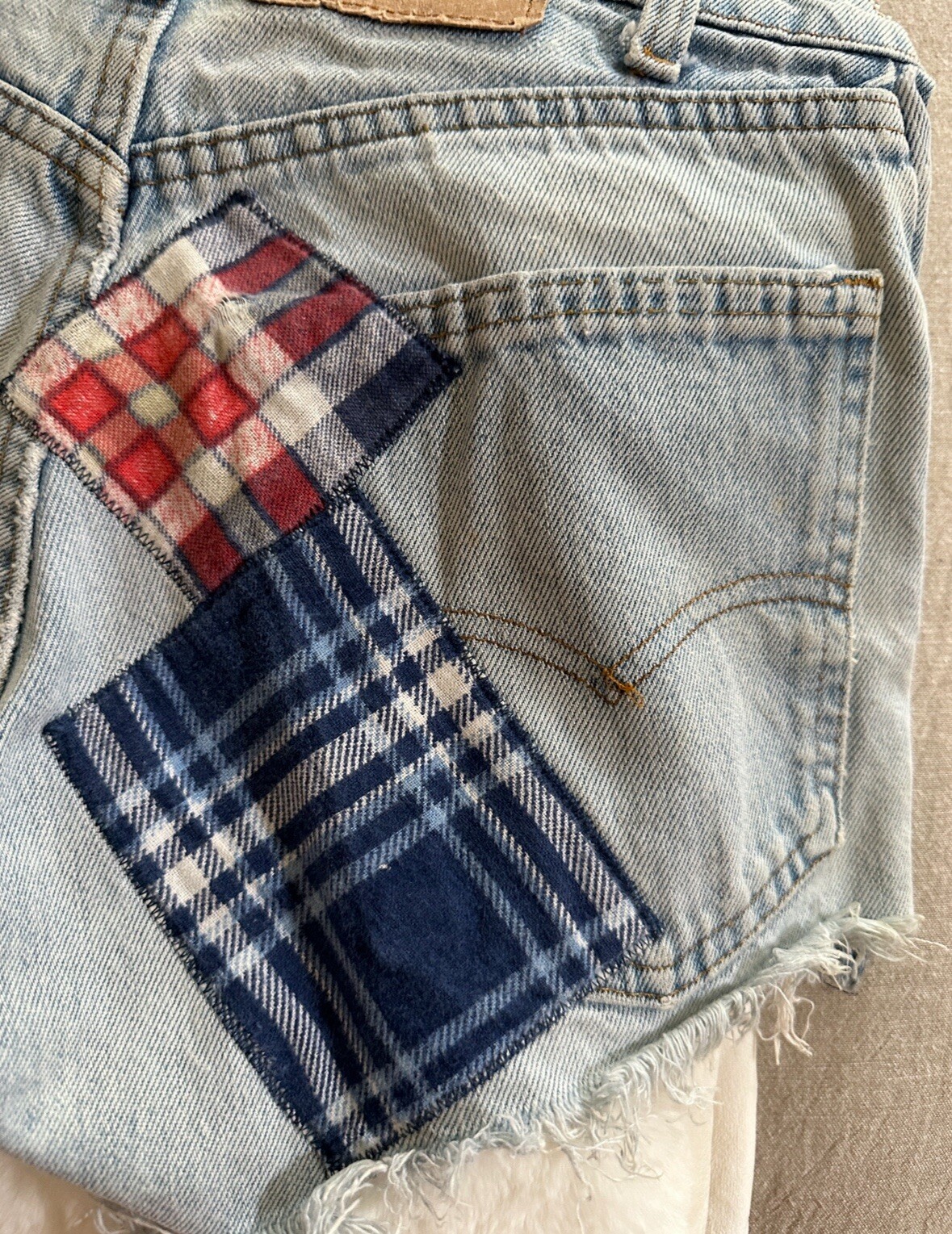 Vintage Levi’s  Patchwork Shorts - image 7