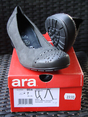 Bequeme ARA Damenschuhe Anthrazit, Gr. 41 NEU