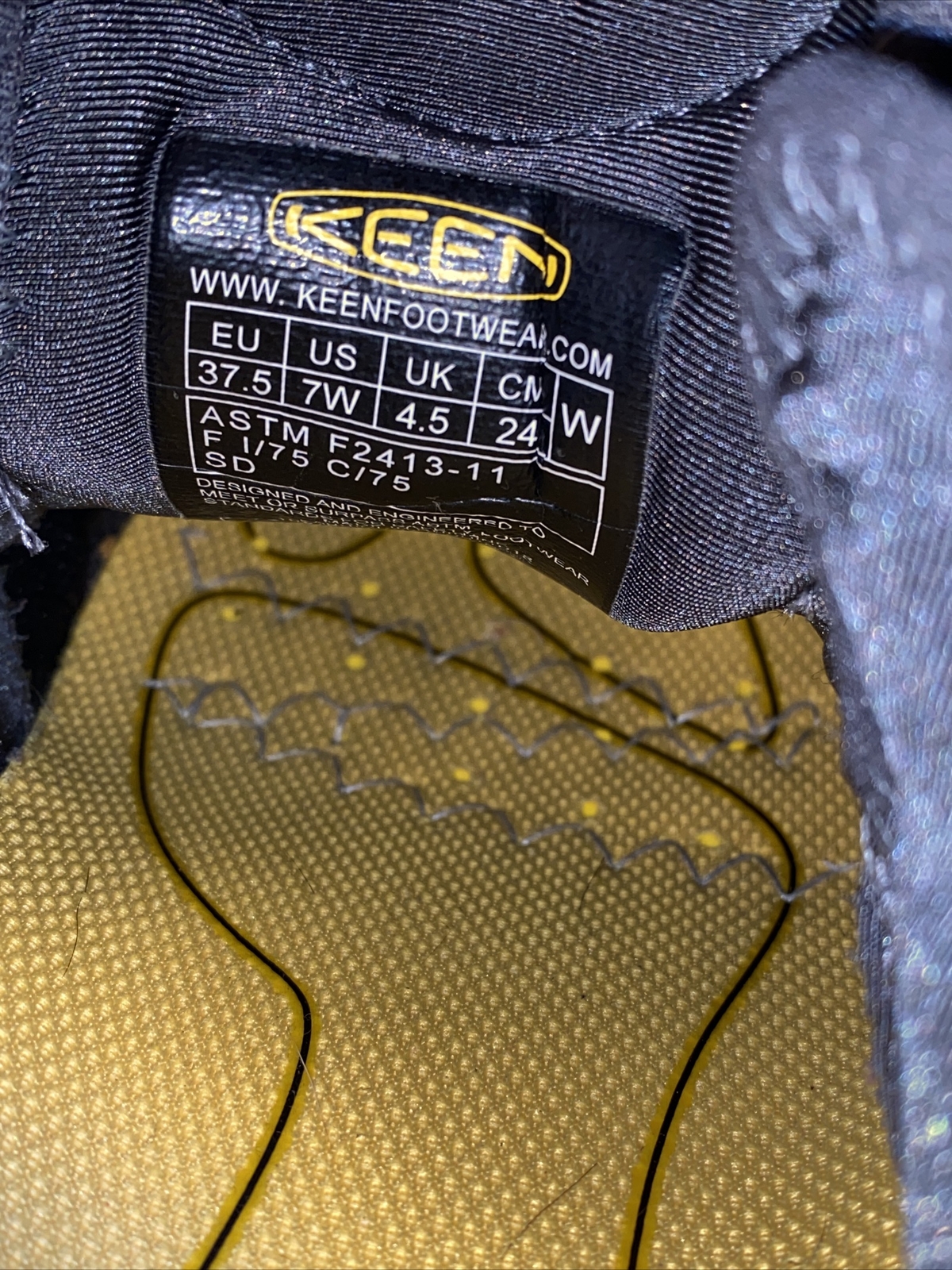 KEEN Atlanta Cool ESD Steel Toe Shoes Womens 7 Low Top Hiking Utility