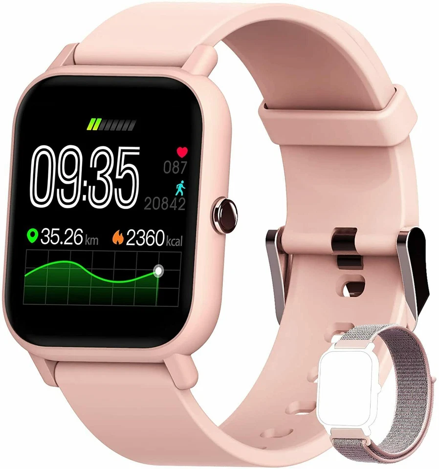 Smartwatch Fitness Tracker Sport Armband Pulsuhr Herren Damen Uhr Bluetooth