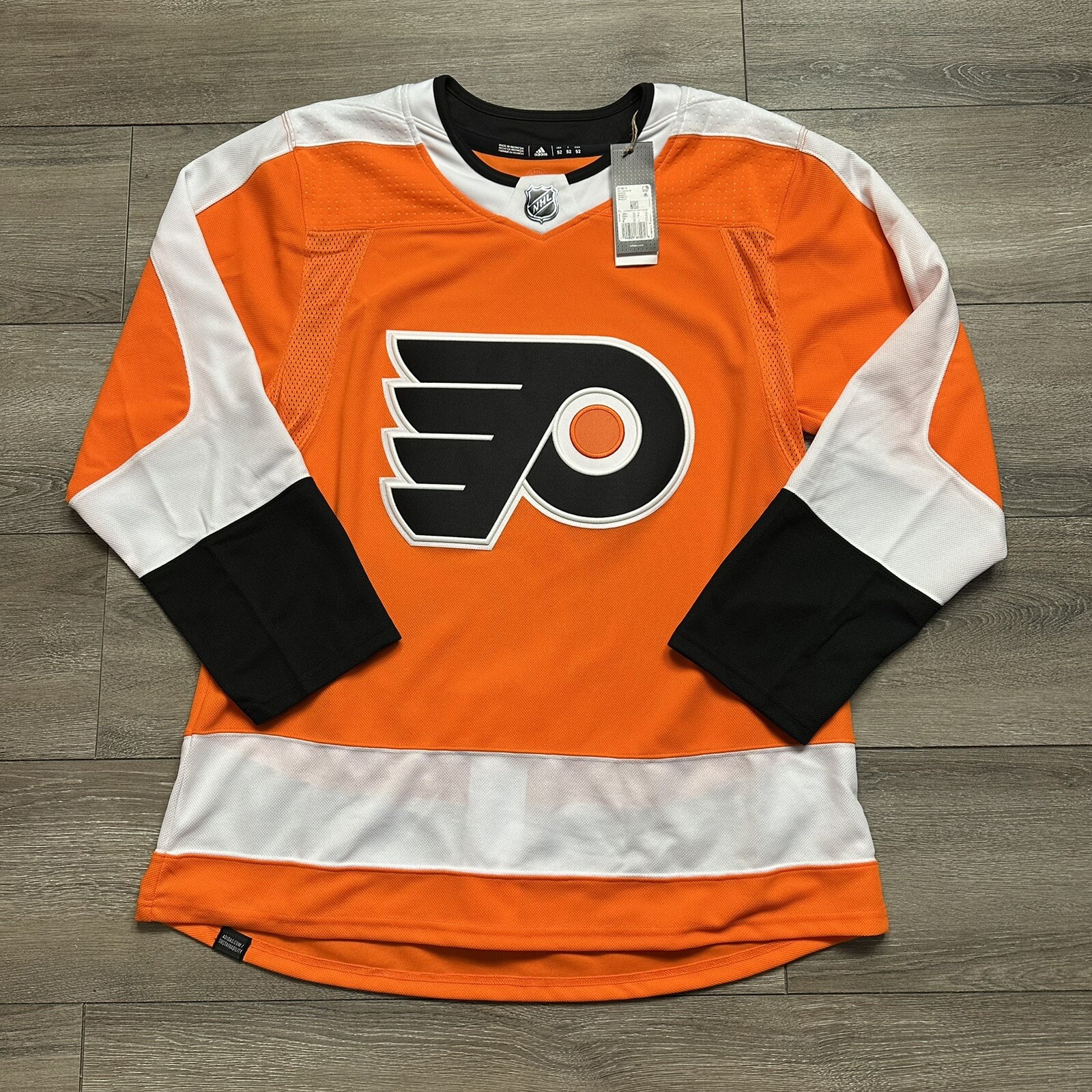 Philadelphia Flyers Size 52 Adidas Home Hockey Jersey NWT Authentic
