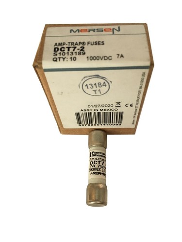 FERRAZ SHAWMUT MERSEN DCT7-2 7A 1000VDC Amp Trap Fuse JPSF677 Pack of 1/5/10 - Picture 2 of 4