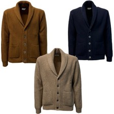 TERZO FUSO 1952 cardigan uomo sciallato coste inglesi L-3818P MADE IN ITALY