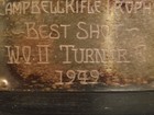 Vintage WW2 Era 1949 Silver plate Wood Rifle shooting Trophy Award Prize  — photo 4