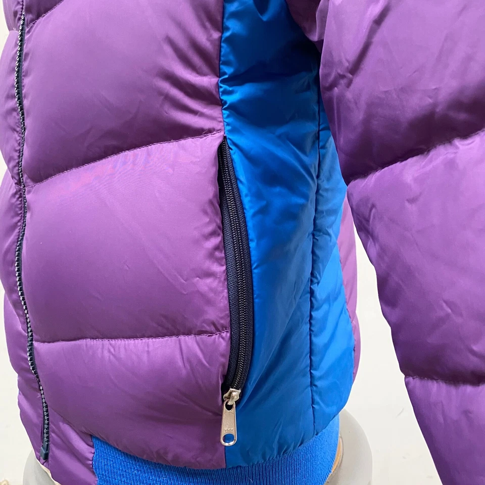 Chaqueta acolchada acolchada acolchada North Face vintage años 80 esquí nieve púrpura Foto 3 de 4
