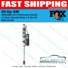 Fox 20-up Gm 25003500 Hd Perf. Series 2.0 Rear Smooth Body 1.5-3in Lift Fox 20-up Gm 25003500 Hd Perf. Series 2.0 Rear Smooth Body 1.5-3in Lift