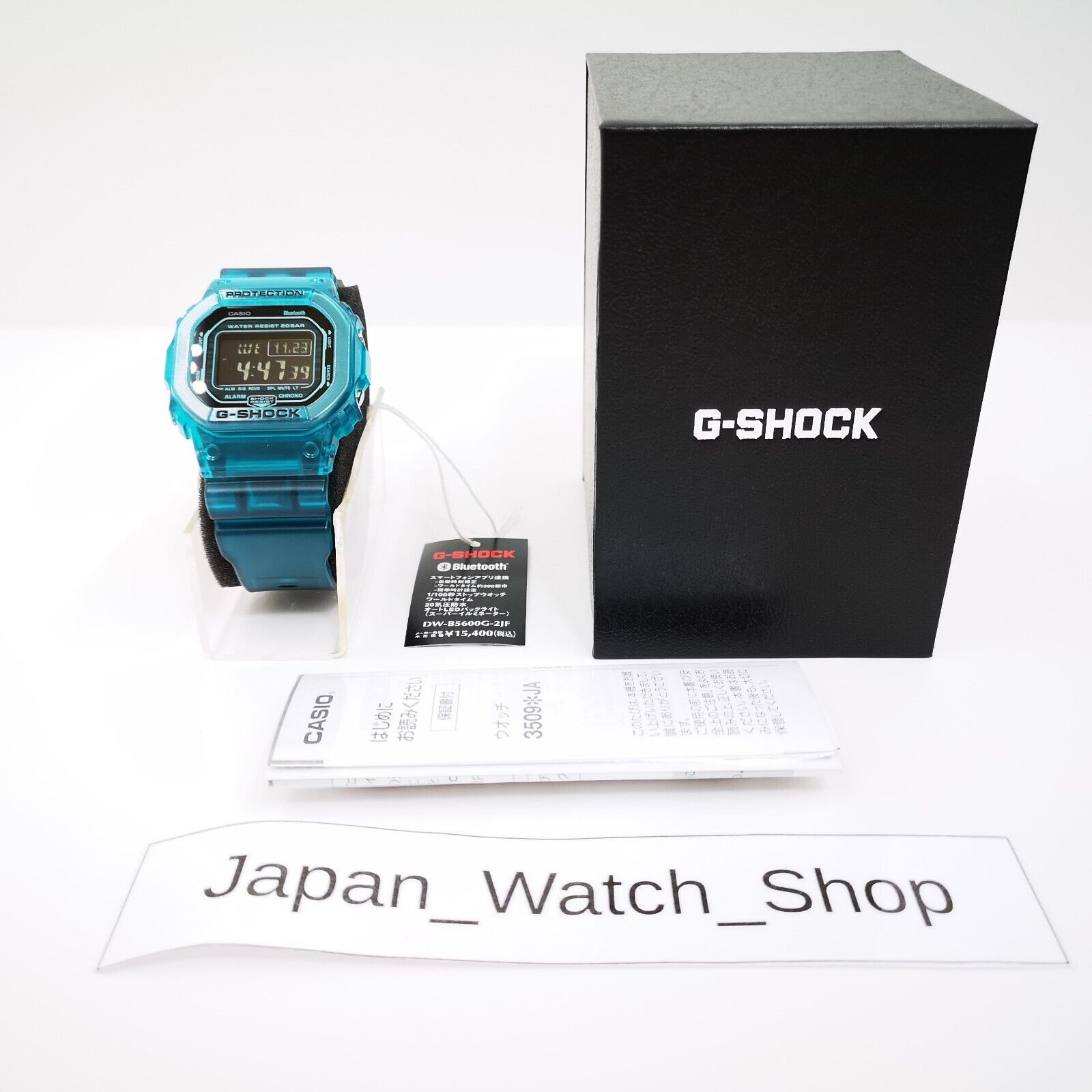 CASIO G-SHOCK DW-B5600G-2JF Blue Black Bluetooth Men's Watch New in Box |  eBay