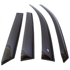 Window Visors for Hyundai Elantra 07-10 Black Smoked Sun Rain Deflectors Guard