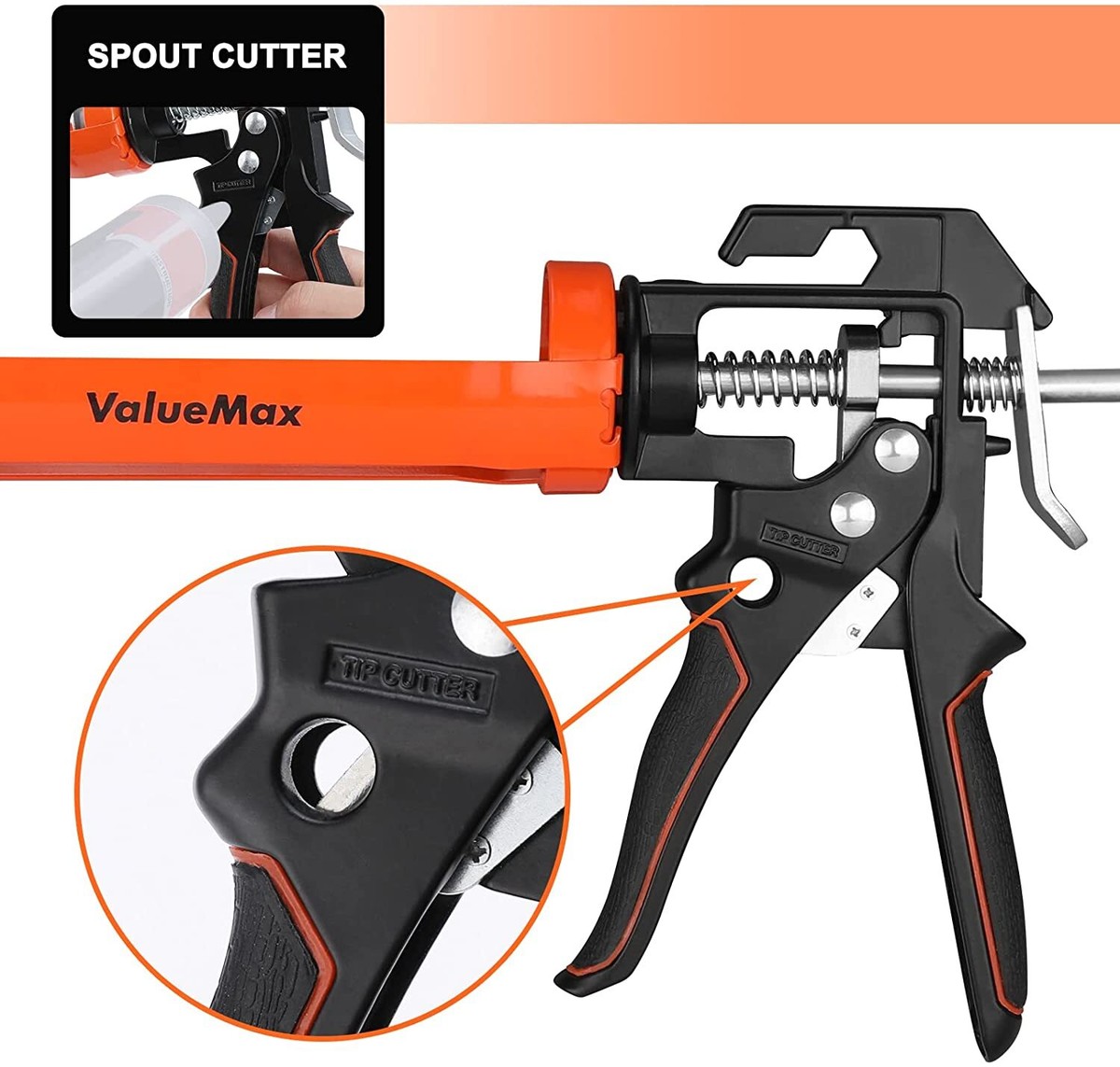 Pistola Sigillante Professionale Pistola Per Silicone 380 Ml Valuemax Rapporto 9 1 Manico In Alluminio H 1096041 - Foto 7