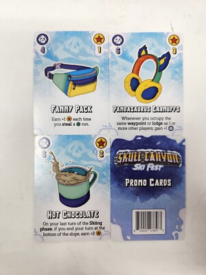 Skull Canyon Ski Fest Promo Cards Board Game Expansion