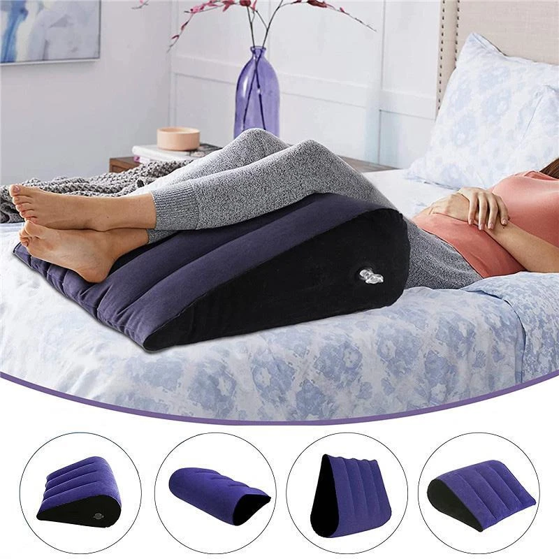 Inflatable Travel Pillow for Lumbar Yoga & Body Support Multi-Use Air Cushion