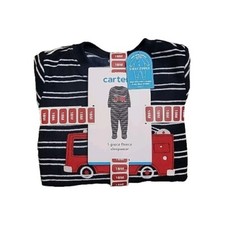 Carter's Baby  Toddler Boy's One-Piece Full-Zip Fleece Footed Pajama 18m