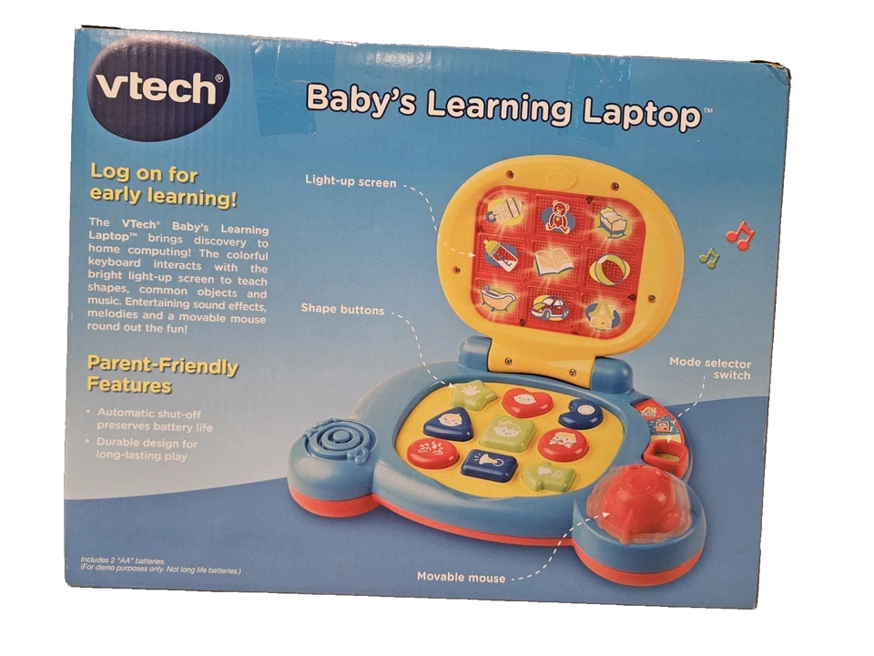 New VTech Baby's Toy Learning Educational Laptop Shapes Music Sounds First Words - Image 3 of 4