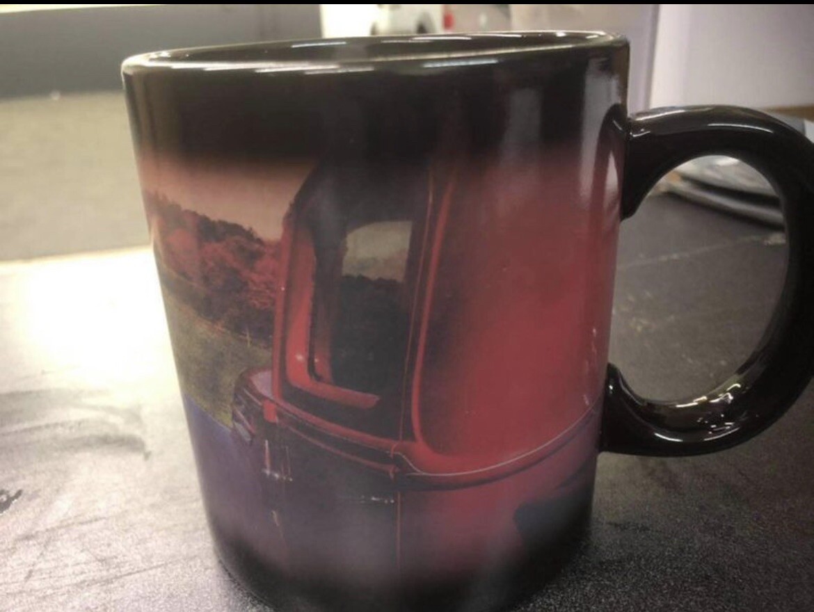 Snap-on Coffee mugs (4) color changing hot rods | eBay