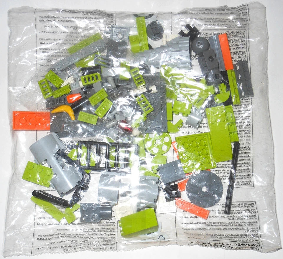 LEGO 8961 Crystal Sweeper: 3 NEW SEALED BAGS + STICKERS Power Miners partial set - Image 4 of 4