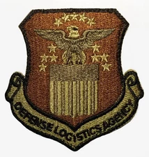 US Air Force Defense Logistics Agency Subdued Military Hook Back Patch