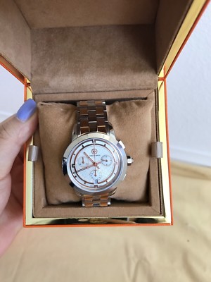 Tory Burch TB1030 Two Tone St Steel Chronograph Women