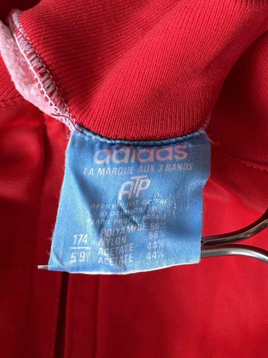 VINTAGE 80's ADIDAS ORIGINALS ATP RED TRACKSUIT JACKET MEN'S VINTAGE 80's ADIDAS ORIGINALS ATP RED TRACKSUIT JACKET MEN'S