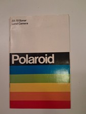 Vintage Polaroid Rainbow Sx-70 Sonar Land Camera Original Instruction Manual.