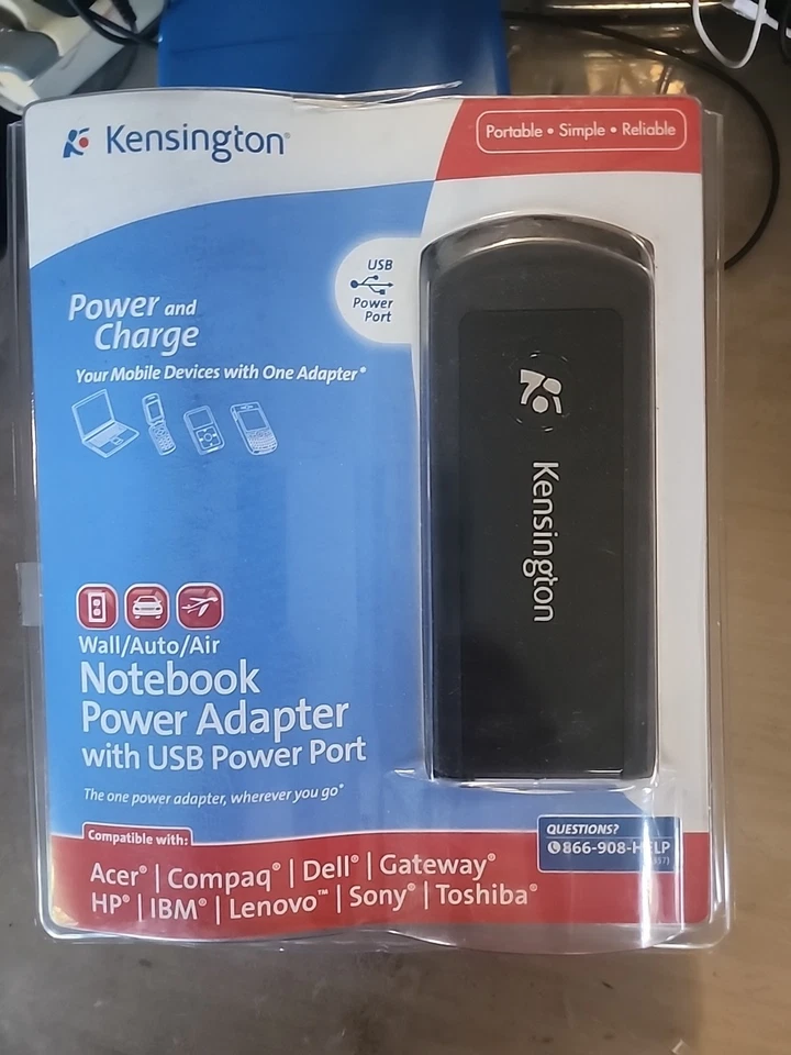 Kensington Wall/Auto/Air Universal Notebook Power Adapter with USB Port - Image 2 of 4