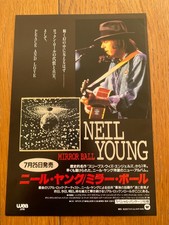 NEIL YOUNG Mirror Ball 1995 GIAPPONE taglio mini poster RARO! Come nuovo! CAVALLO PAZZO