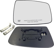 Ram Passenger Right Side Heated Mirror Glass Compatible with 2009-2018 Dodge