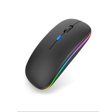 Tablet Phone Computer Bluetooth Wireless Mouse Charging Luminous 2.4G USB Wirele