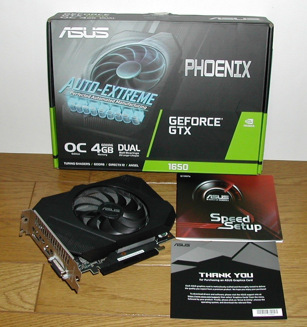 ASUS Phoenix NVIDIA GeForce GTX 1650 OC Edition 4GB GDDR6 Graphics
