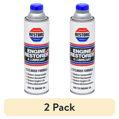 (2 Pack) Restore 8 Cylinder Formula Engine Restorer and Lubricant , 16 fl oz.
