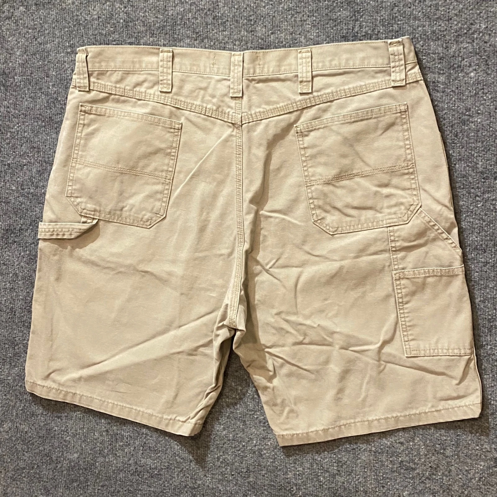 Wrangler Shorts Mens 40 Khaki Cotton Authentics Utility Pocket Casual Workwear