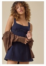 Altar'd State Leena Denim Mini Dress, XS, NWT! NOT AVAILABLE IN STORE OR ONLINE!
