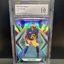 Panini 2020 Phoenix Josh Uche #168 Teal Rookie RC CSG 10 Football
