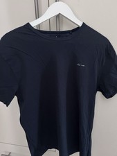 Paul Smith Men’s Navy Logo Cotton Jersey Crew Neck T-Shirt Short Sleeve L