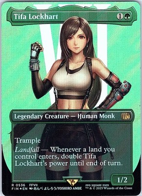Tifa Lockhart (Borderless) (Surge Foil) Foil R FIN 536 NM