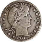 1911-S Barber Quarter