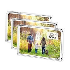 5x7 Inches Acrylic Picture Frames- Pack, Desktop 5 x 7 inch / 13 x 18 cm 3