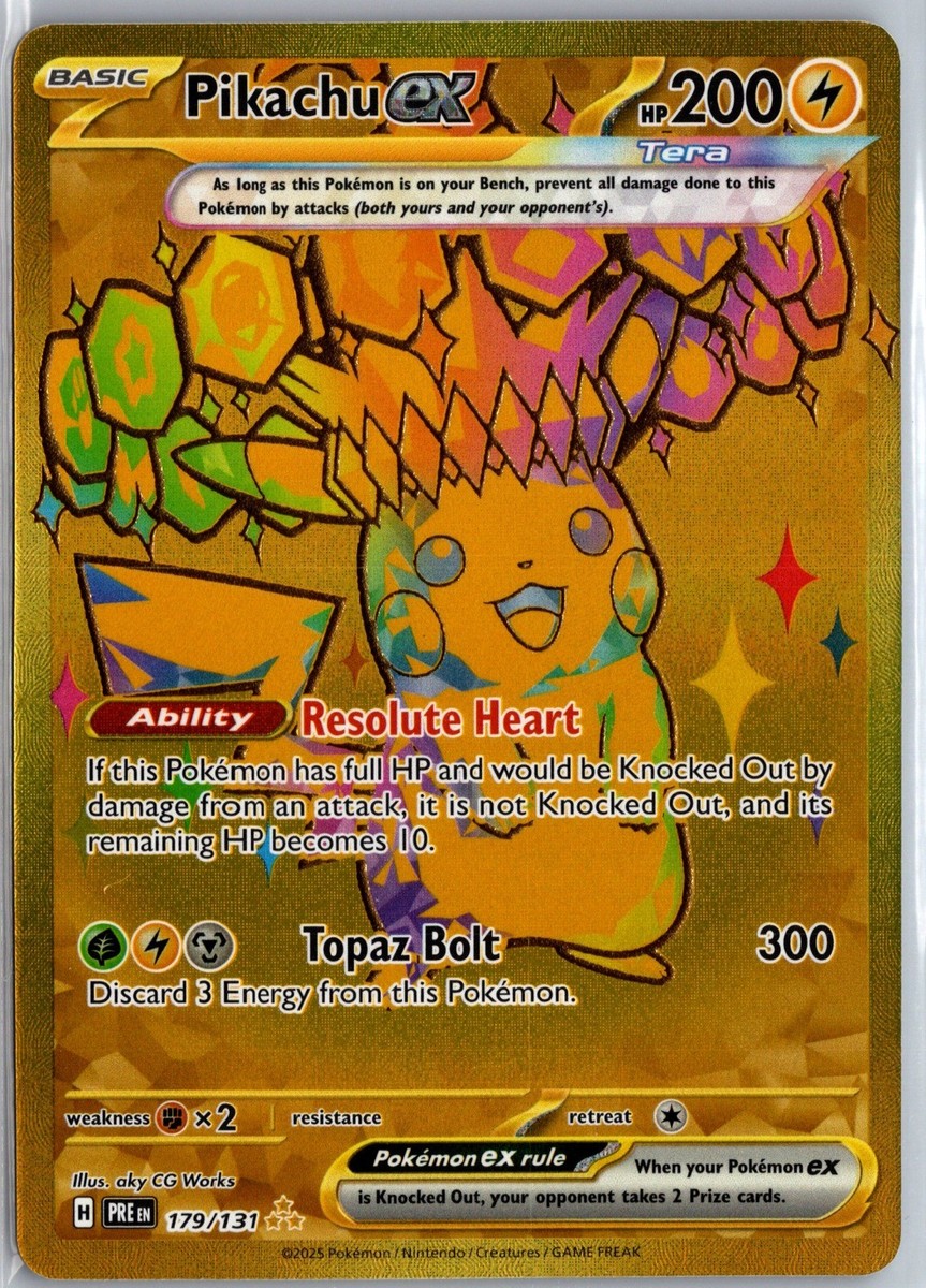 Pikachu ex Hyper Rare SV: Prismatic Evolutions 179/131 NM | eBay