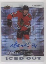 2020-21 Upper Deck Allure Iced Out Blue Auto Nicolas Beaudin #IO-17 Auto 2oz