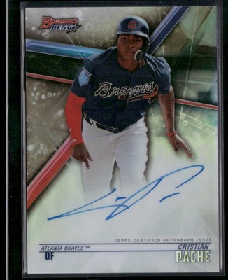 2018 Bowman's Best Cristian Pache #B18-CP Auto Best of 2018 Autographs
