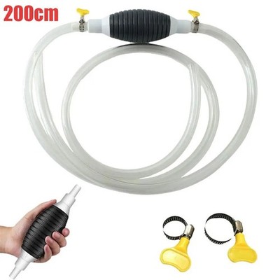 Hand Siphon Pumpe Benzin Diesel Wasser Öl Flüssig Kraftstoff Transfer einfache Bedienung Pumpe UK