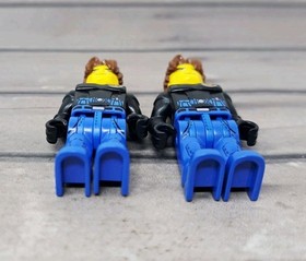 LEGO Jack Stone Police Minifigure Lot (2) from Set 4604 Police Copter 2001 VTG