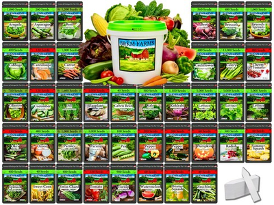 #ad #ad Survival Seed Vault 45000 Heirloom Non GMO Seeds 40 Varieties USA Packed $39.99
