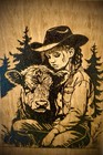 Handmade Wood Burned Memorial Plaque Wood Panel Wall Decor Sign — photo 2