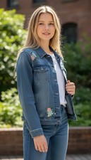 Arizona Size Large 14 Denim Girls Jacket